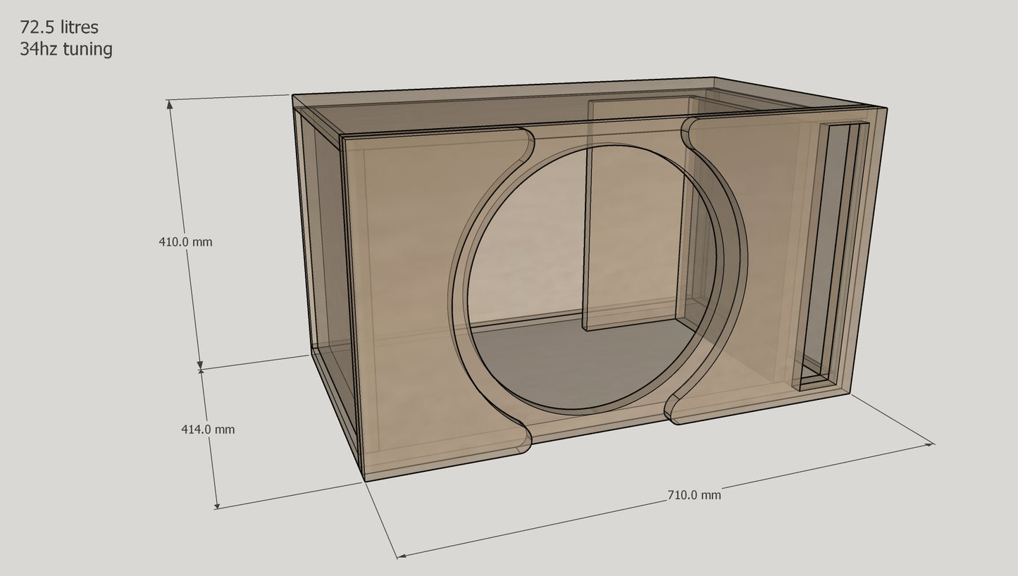 SINGLE 15” PORTED ENCLOSURE (COMPACT)