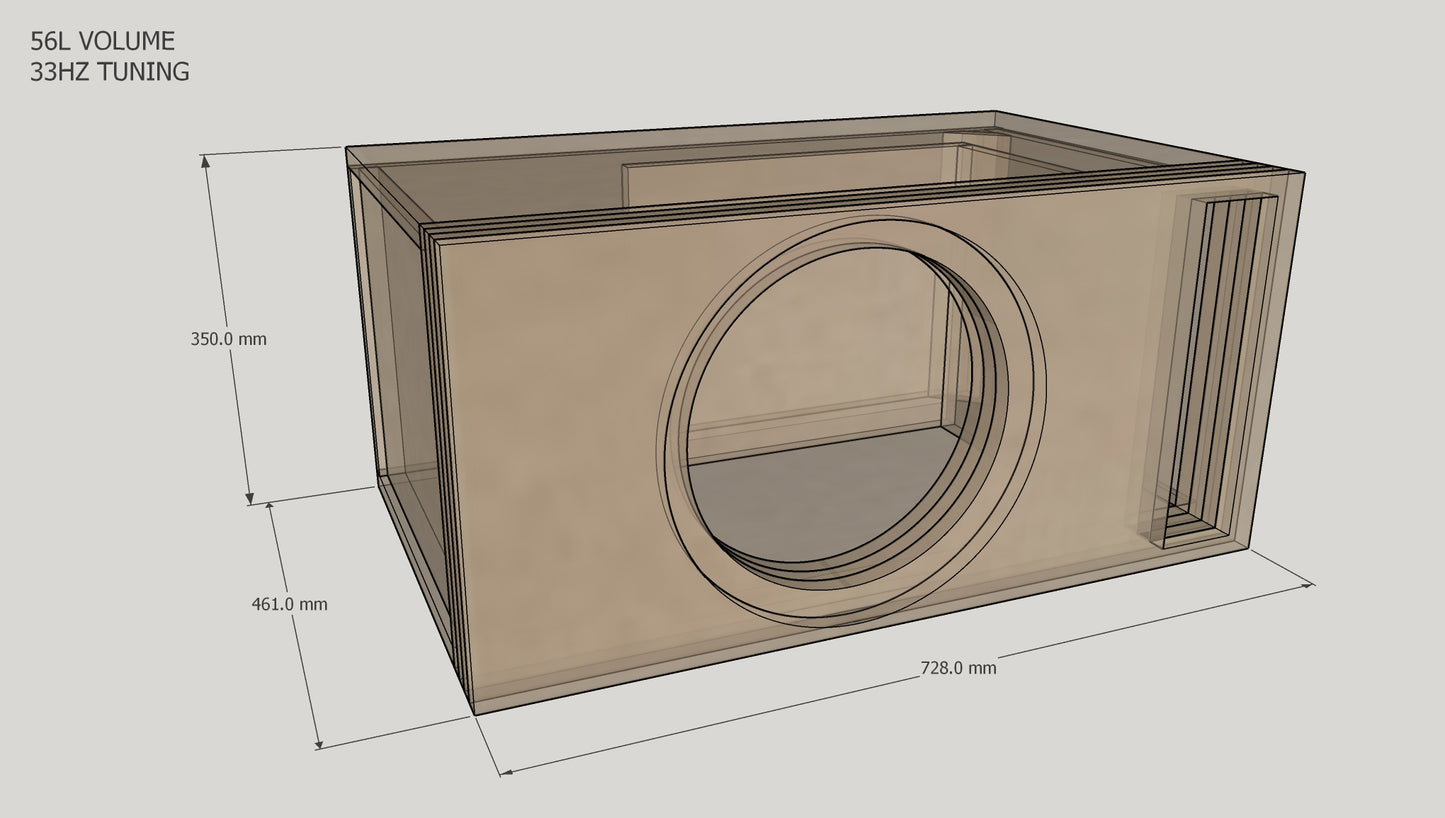 ACX12" SINGLE PORTED ENCLOSURE