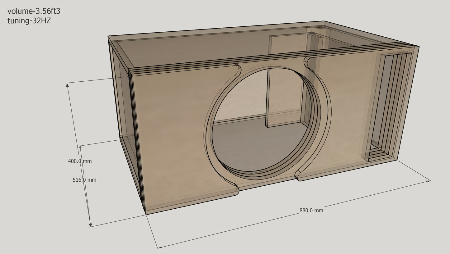 ACX15” SINGLE PORTED ENCLOSURE